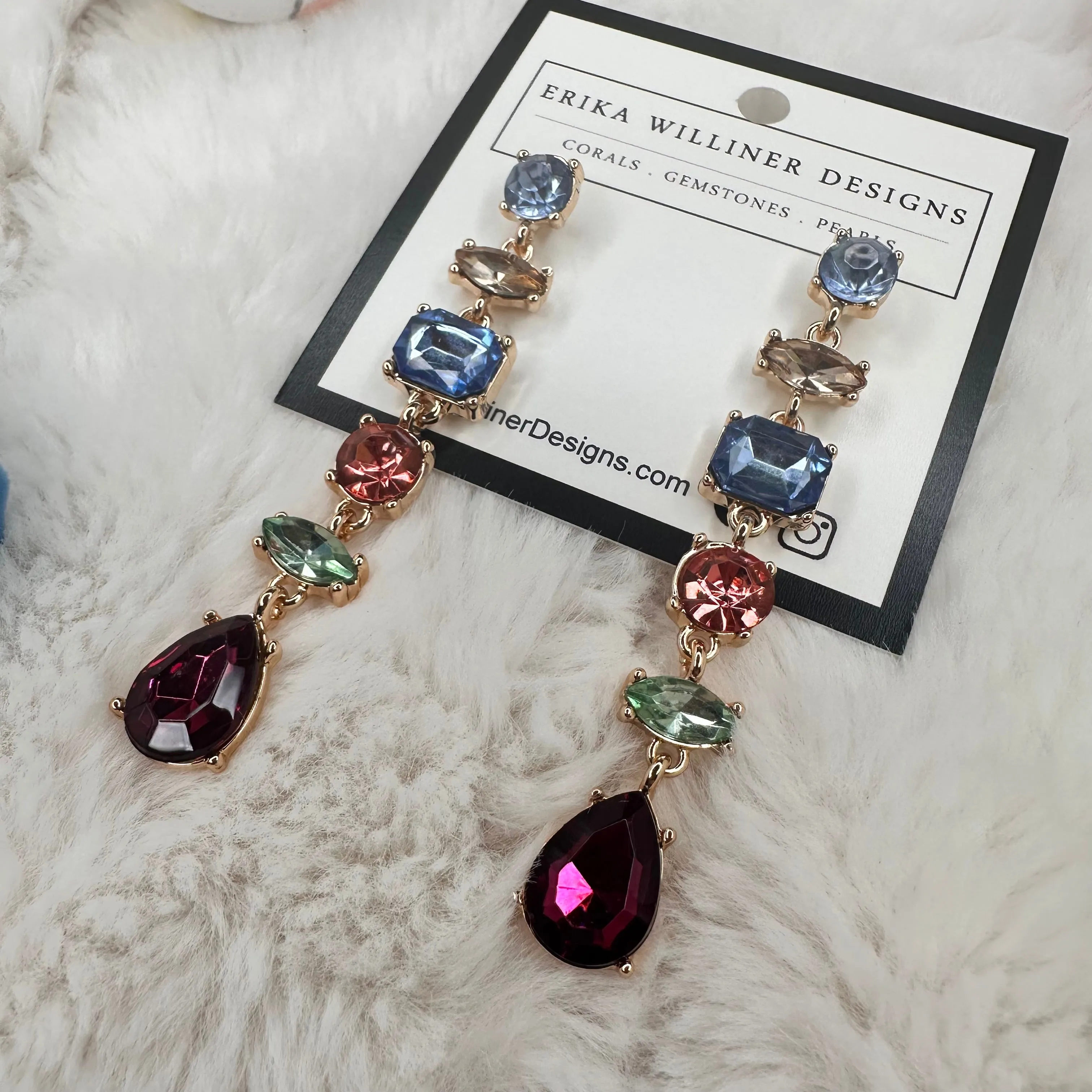 Multicolor Sparkly Earrings | Erika Williner Designs