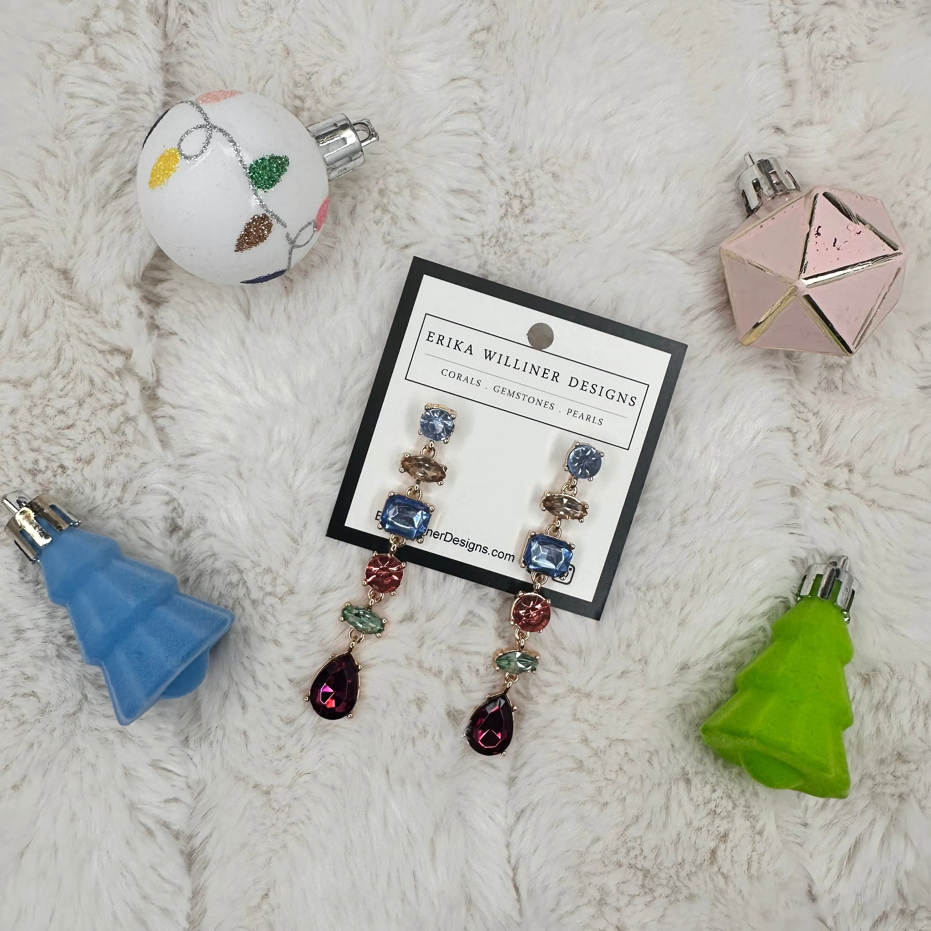 Multicolor Sparkly Earrings | Erika Williner Designs