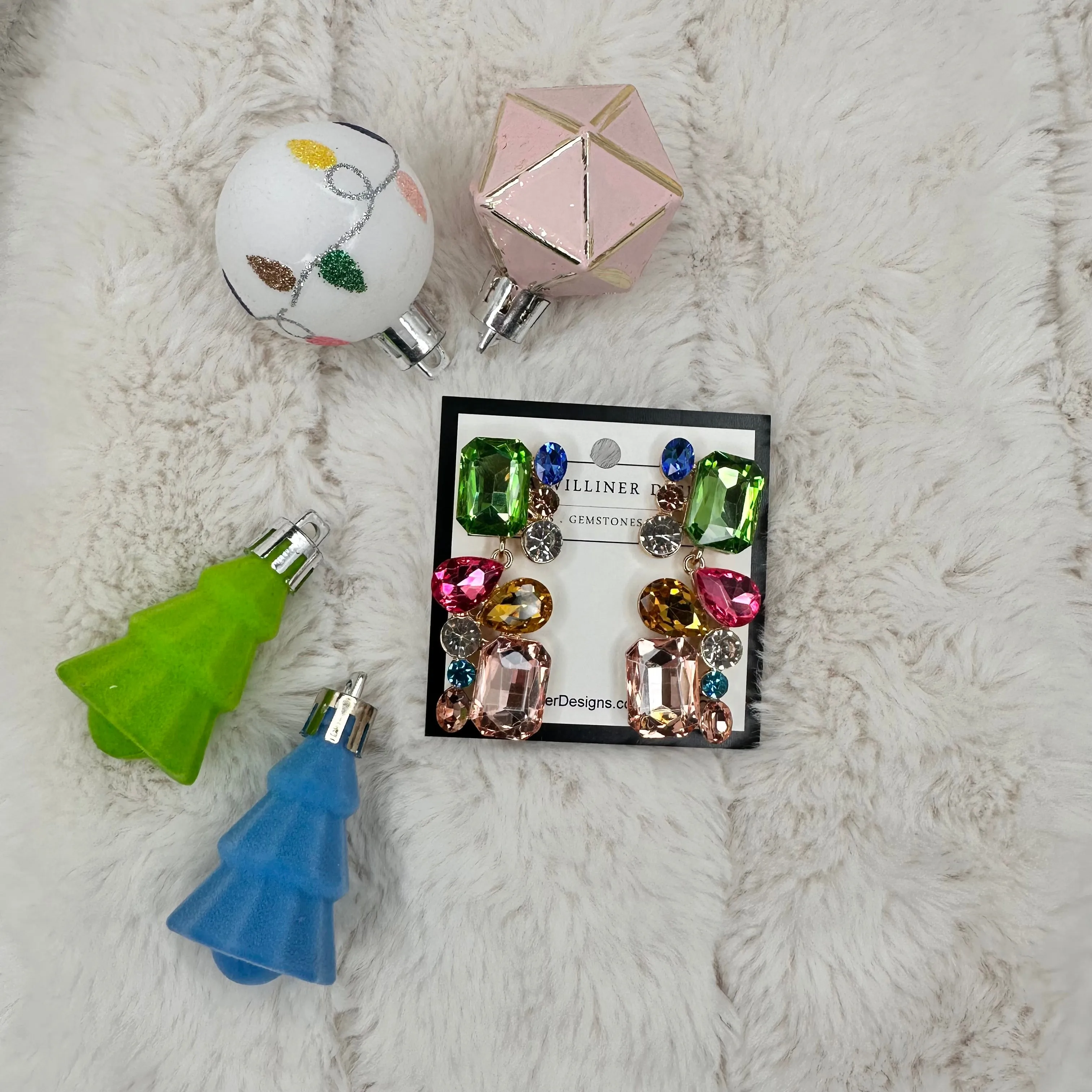 Multicolor Sparkly Earrings | Erika Williner Designs