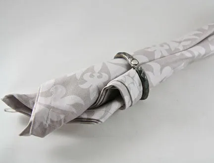 Napkin Rings with Silver Rivet