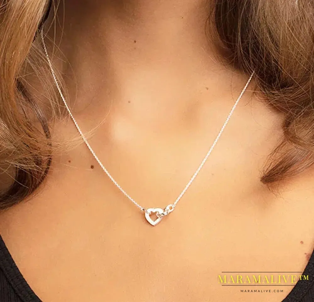 Necklace Timeless Love Heart 2024 Brand New Fine Jewelry 925 Sterling Silver Romanitc Gift For Women