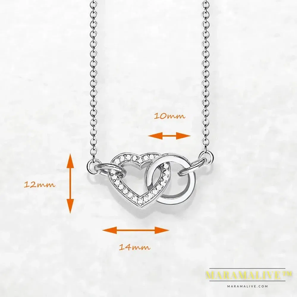 Necklace Timeless Love Heart 2024 Brand New Fine Jewelry 925 Sterling Silver Romanitc Gift For Women