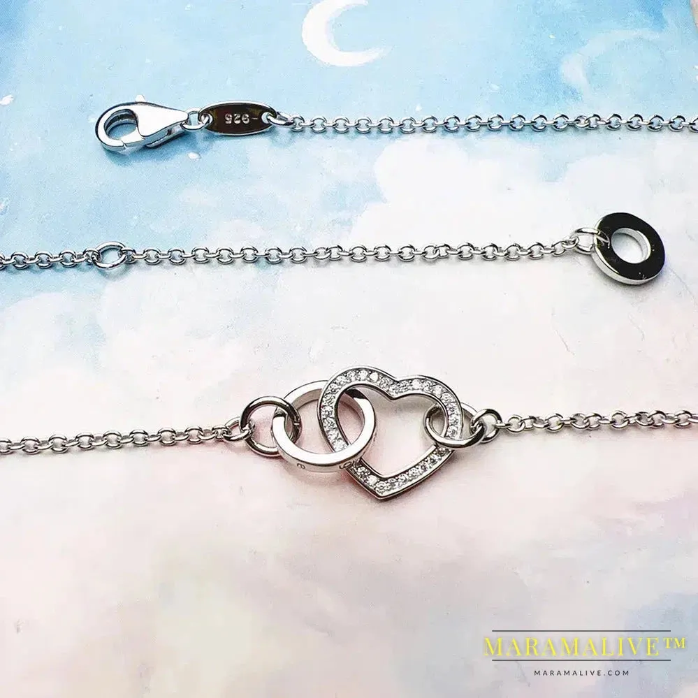 Necklace Timeless Love Heart 2024 Brand New Fine Jewelry 925 Sterling Silver Romanitc Gift For Women