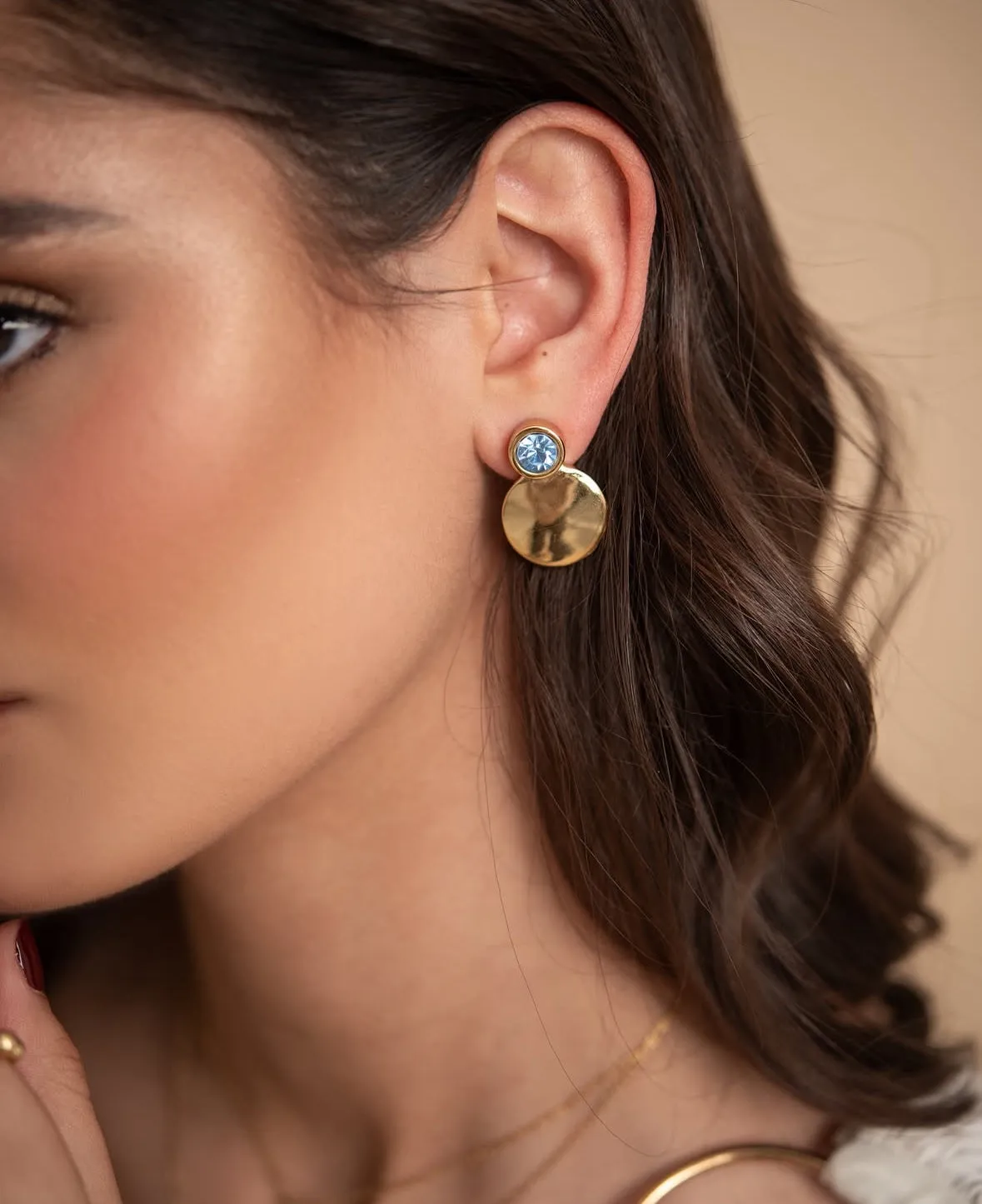 Nerea Baby Blue Large Earrings