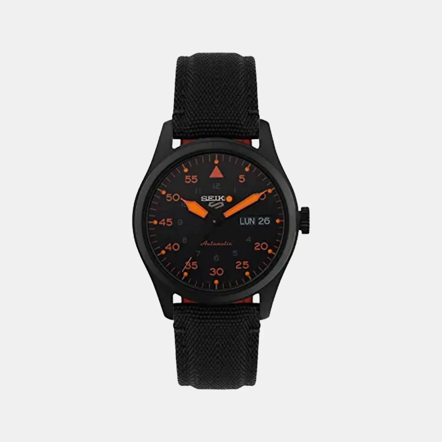 New 5 Sports Men Automatic Black Dial Analog Nylon Watch SRPH33K1