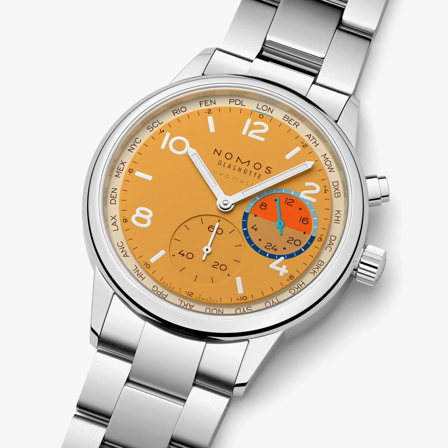 Nomos Glashütte Club Sport Neomatik Worldtimer Dune Automatic – 790.S6