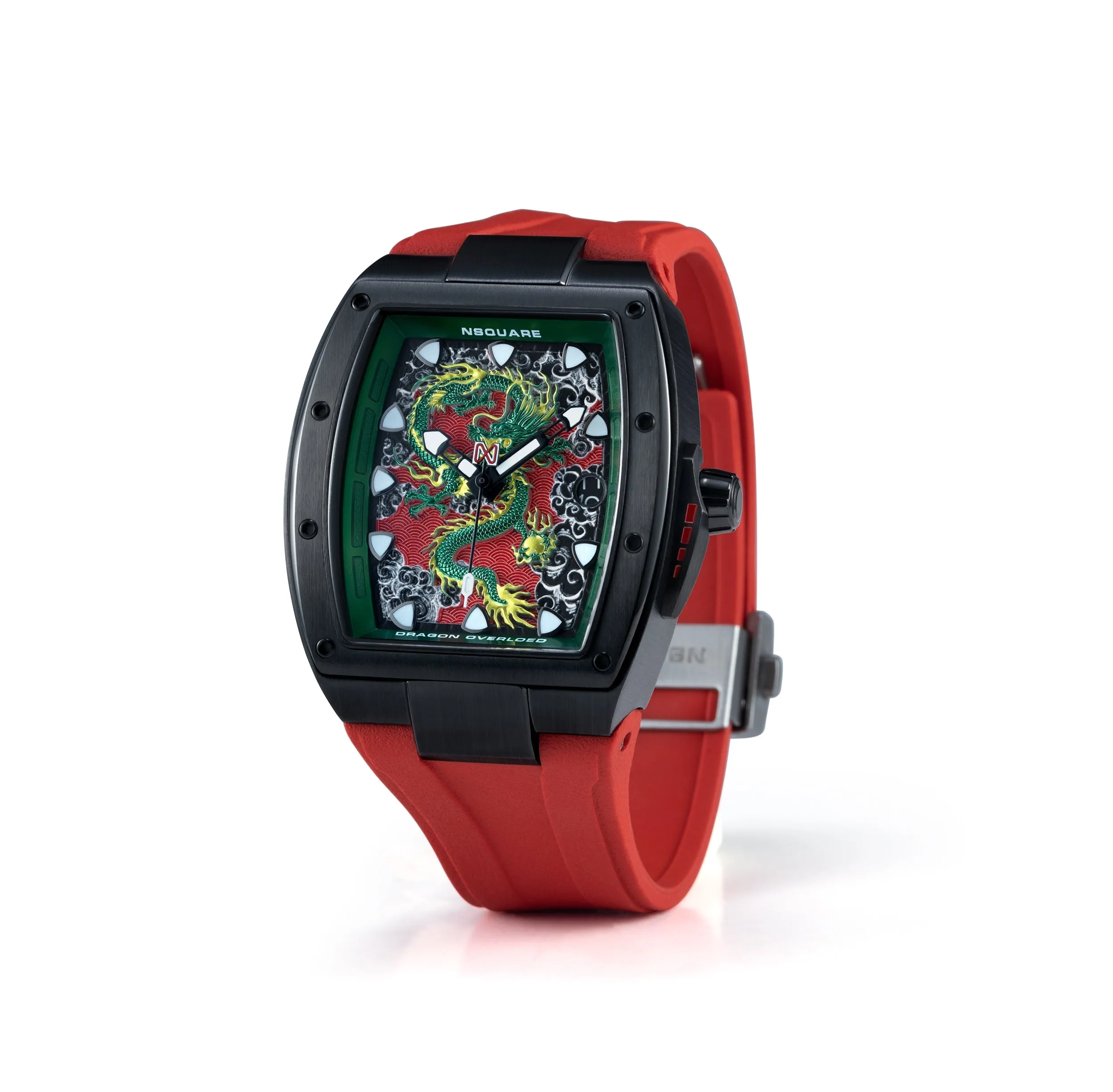 Nsquare Dragon Overloed Automatic 44mm Black Red