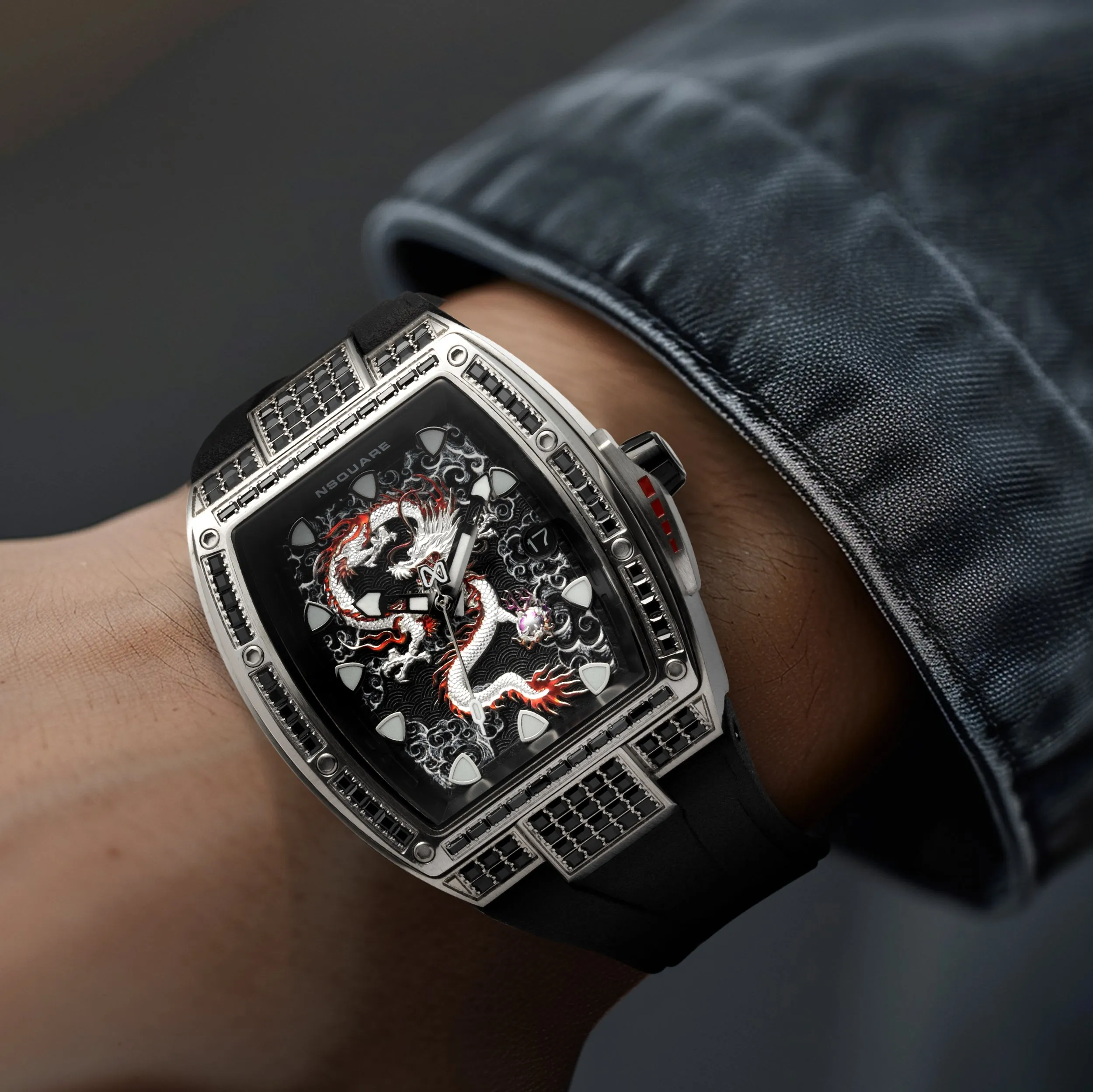Nsquare Dragon Overloed Automatic 44mm Black