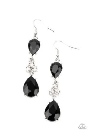Once Upon a Twinkle Black Paparazzi Earrings