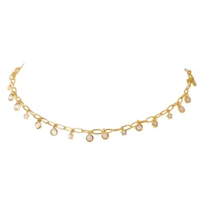 Ophelia Opal Charm Choker Necklace