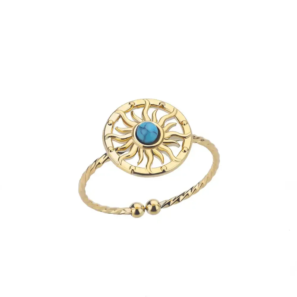 Oval Natural Stone Rings