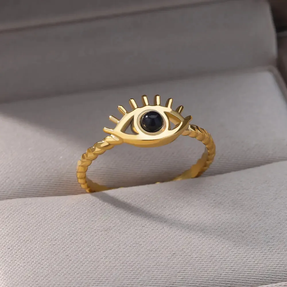 Oval Natural Stone Rings
