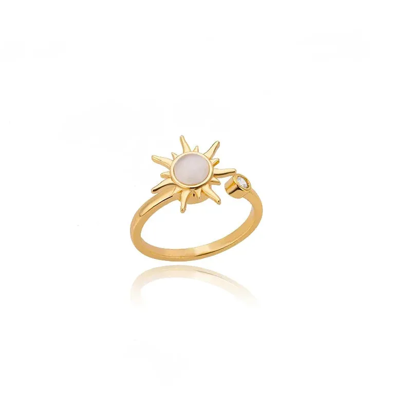Oval Natural Stone Rings