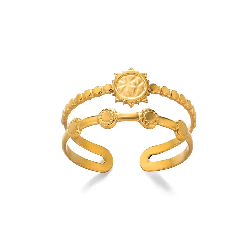 Oval Natural Stone Rings