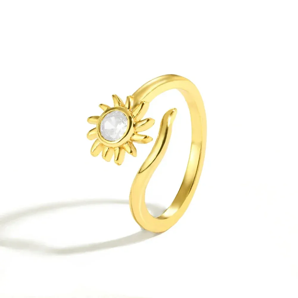 Oval Natural Stone Rings