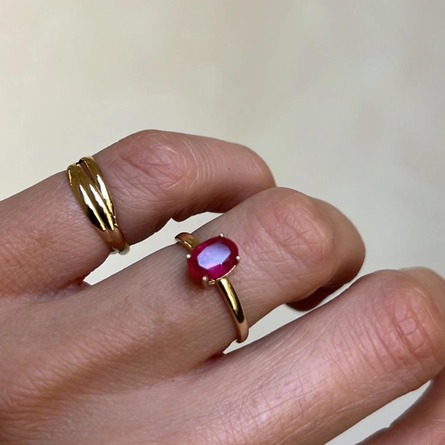 Oval Ruby Ring