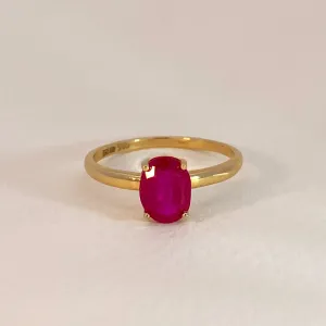 Oval Ruby Ring