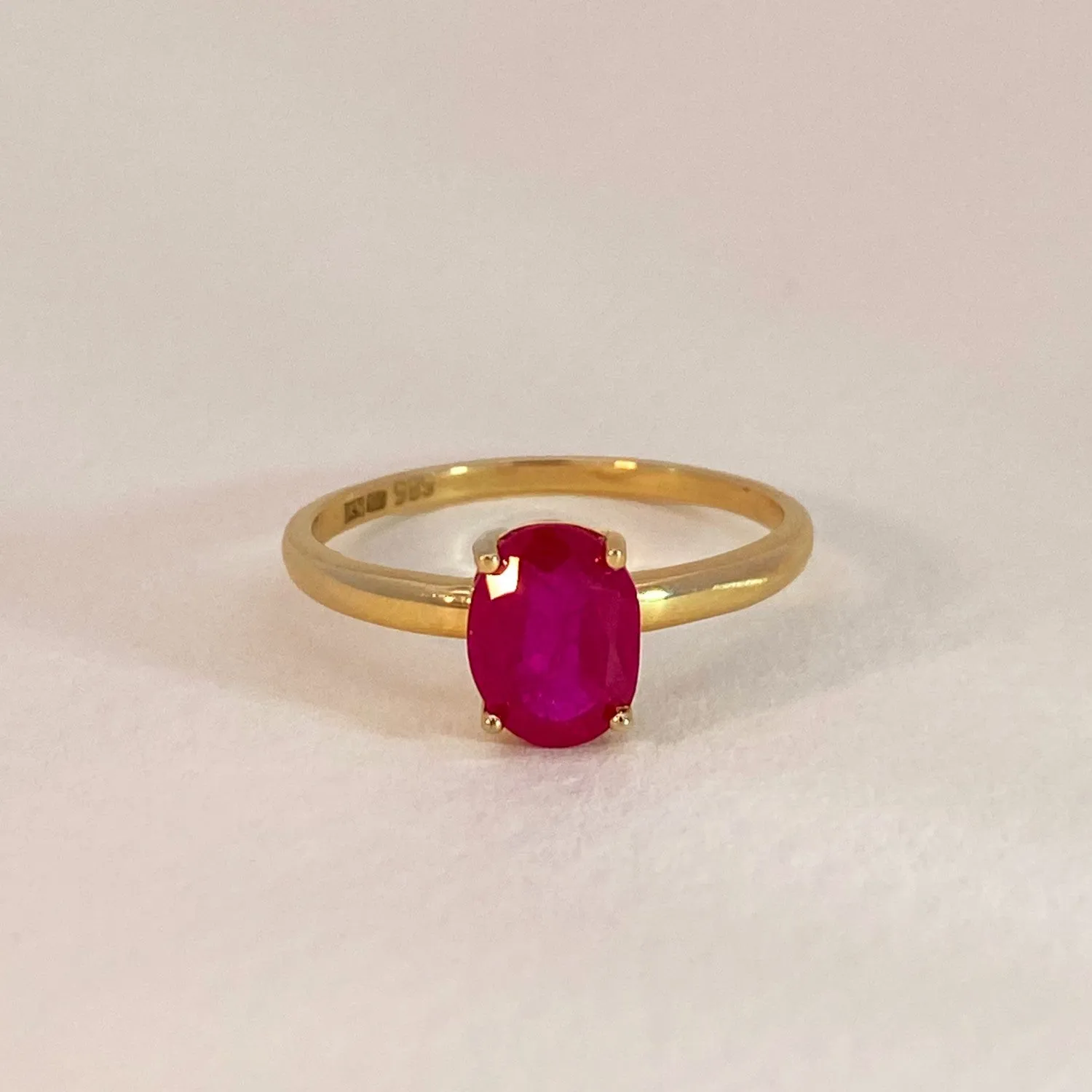 Oval Ruby Ring