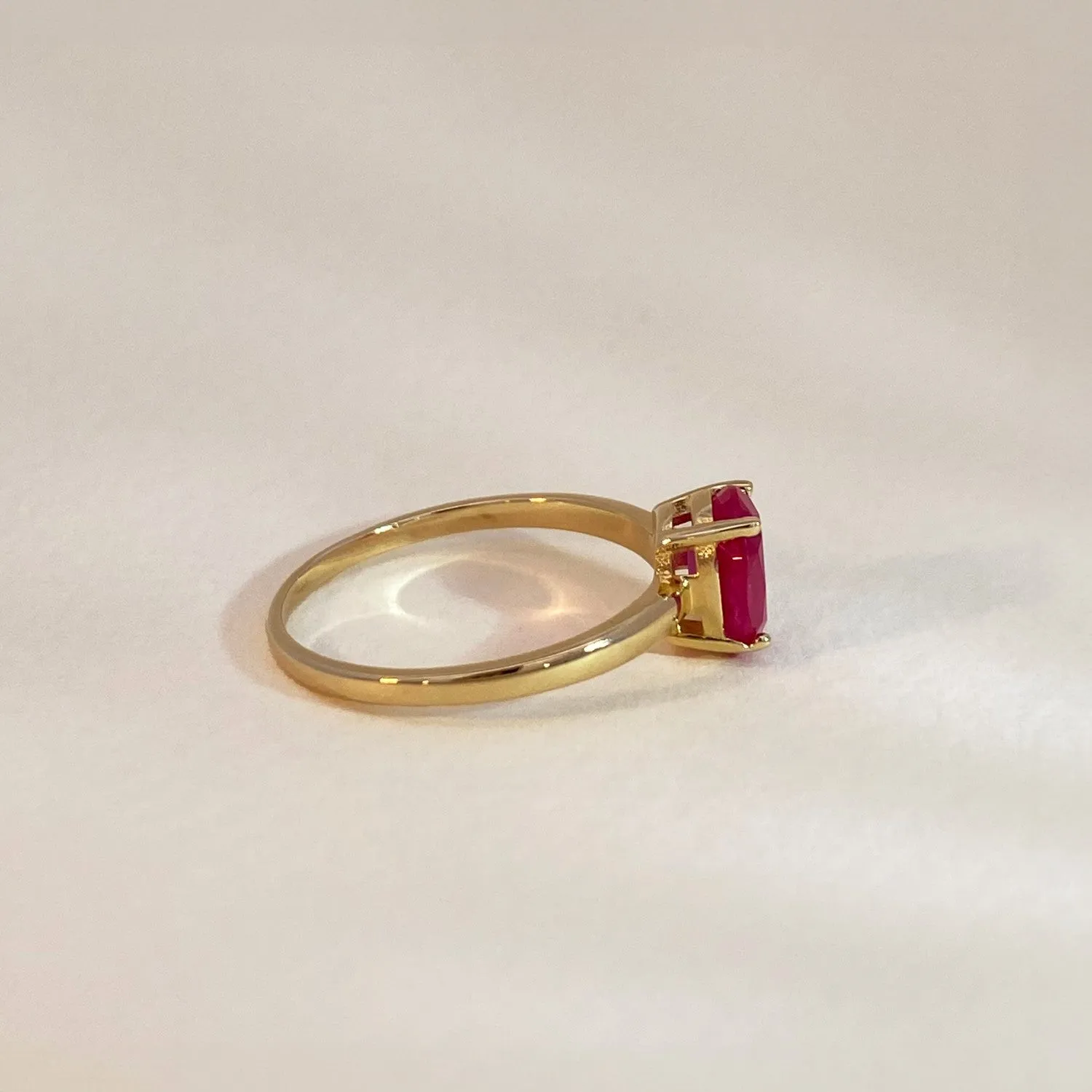Oval Ruby Ring