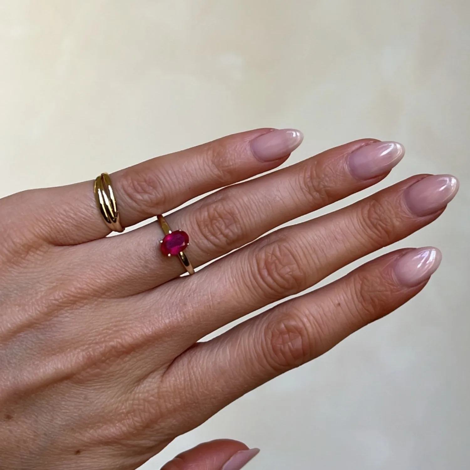 Oval Ruby Ring