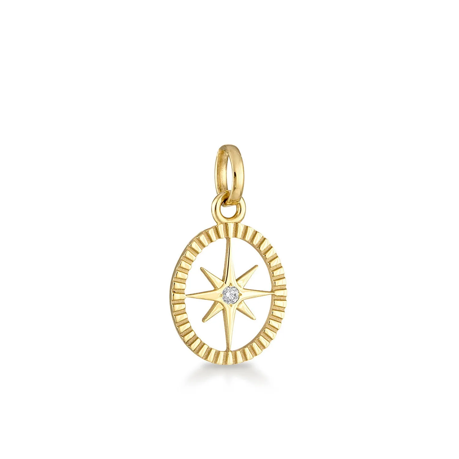Oval Star Charm