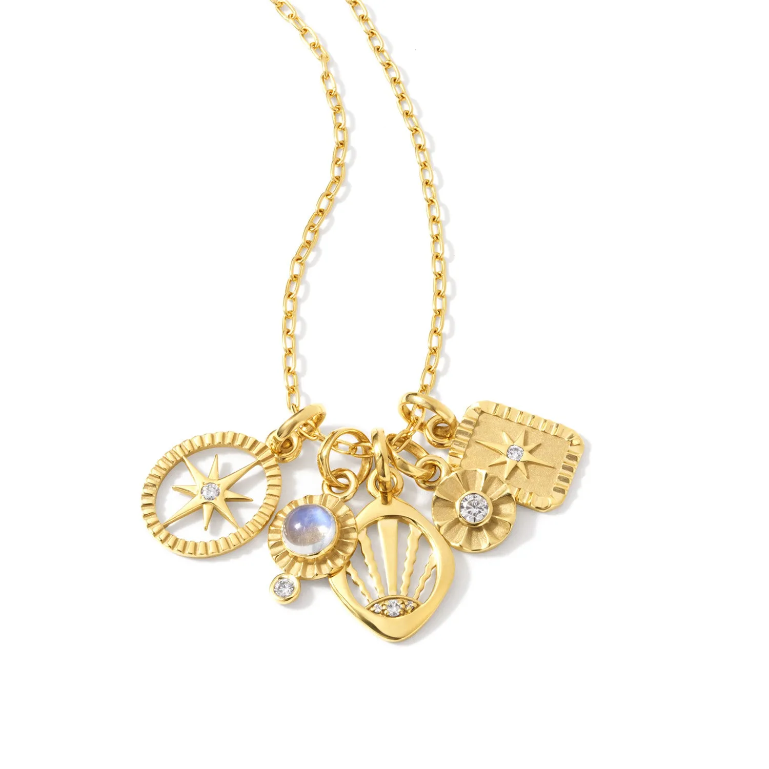 Oval Star Charm