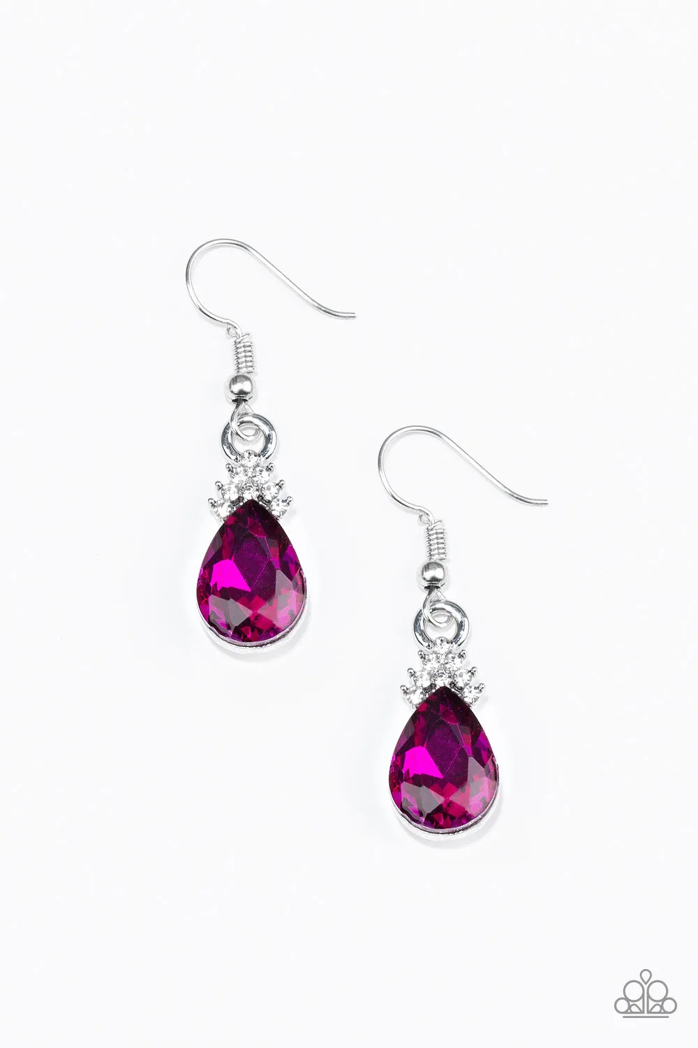 Paparazzi 5th Avenue Fireworks - Pink Earrings
