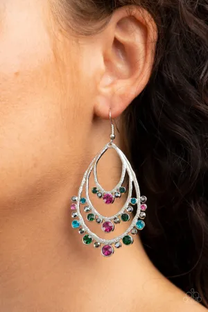 Paparazzi Break Out In TIERS Earrings Multi