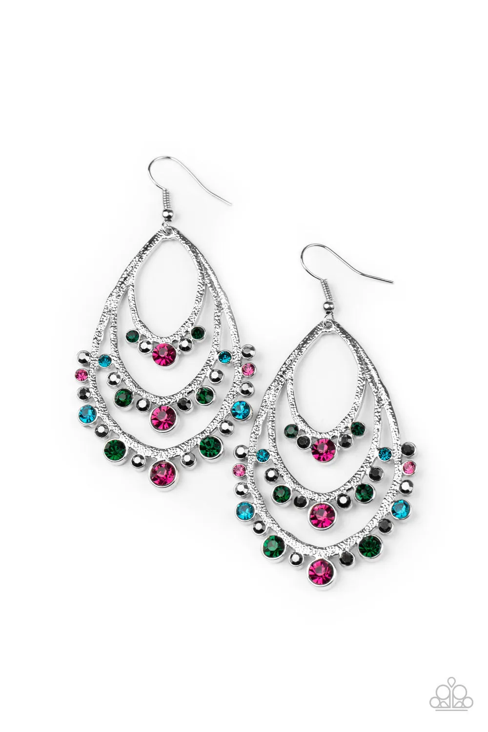 Paparazzi Break Out In TIERS Earrings Multi