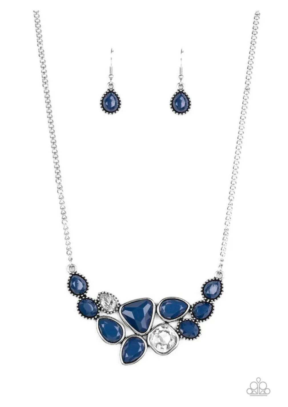 Paparazzi Breathtaking Briliance - Blue Necklace