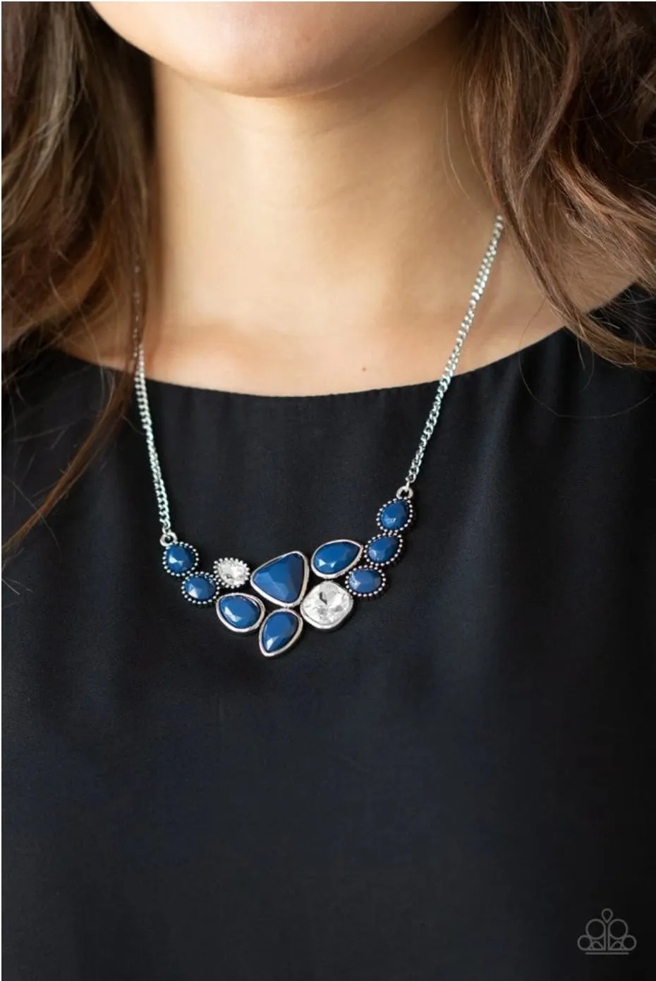 Paparazzi Breathtaking Briliance - Blue Necklace