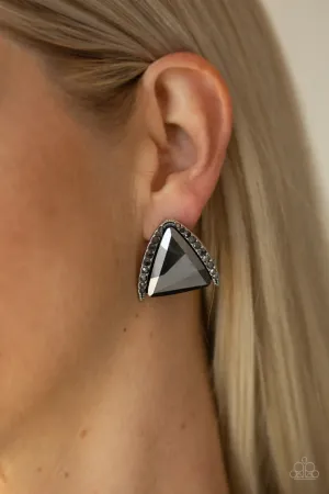 Paparazzi Exalted Elegance - Silver Post Earring