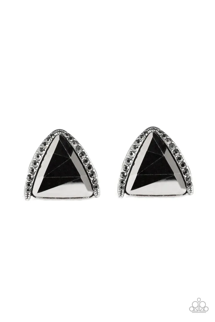 Paparazzi Exalted Elegance - Silver Post Earring