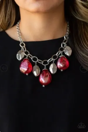 Paparazzi Looking Glass Glamorous - Red