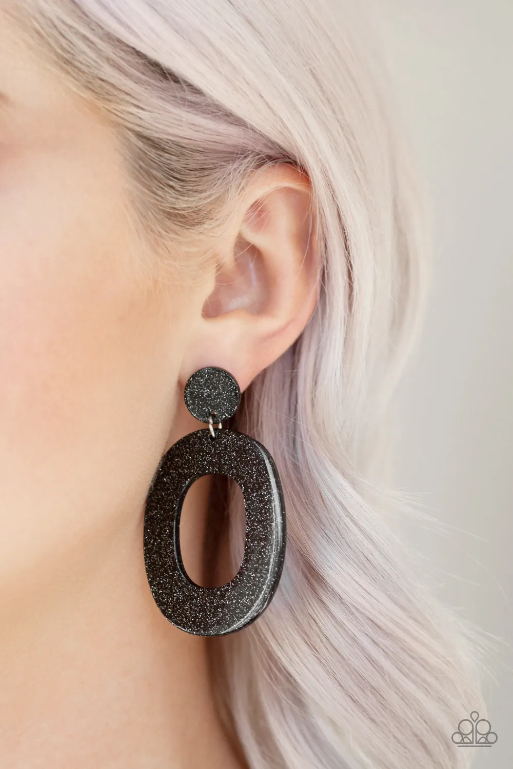 Paparazzi Miami Boulevard Earrings Black