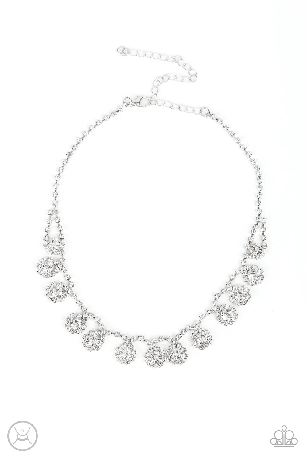 PAPARAZZI Princess Prominence - White NECKLACE