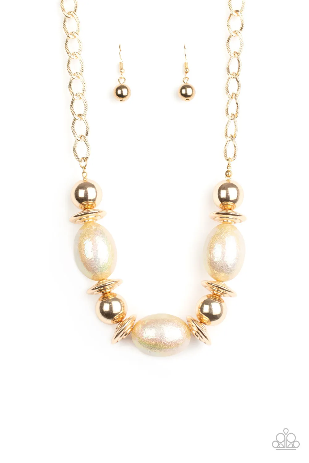 Paparazzi - Welcome To The Big Leagues - Gold Necklace