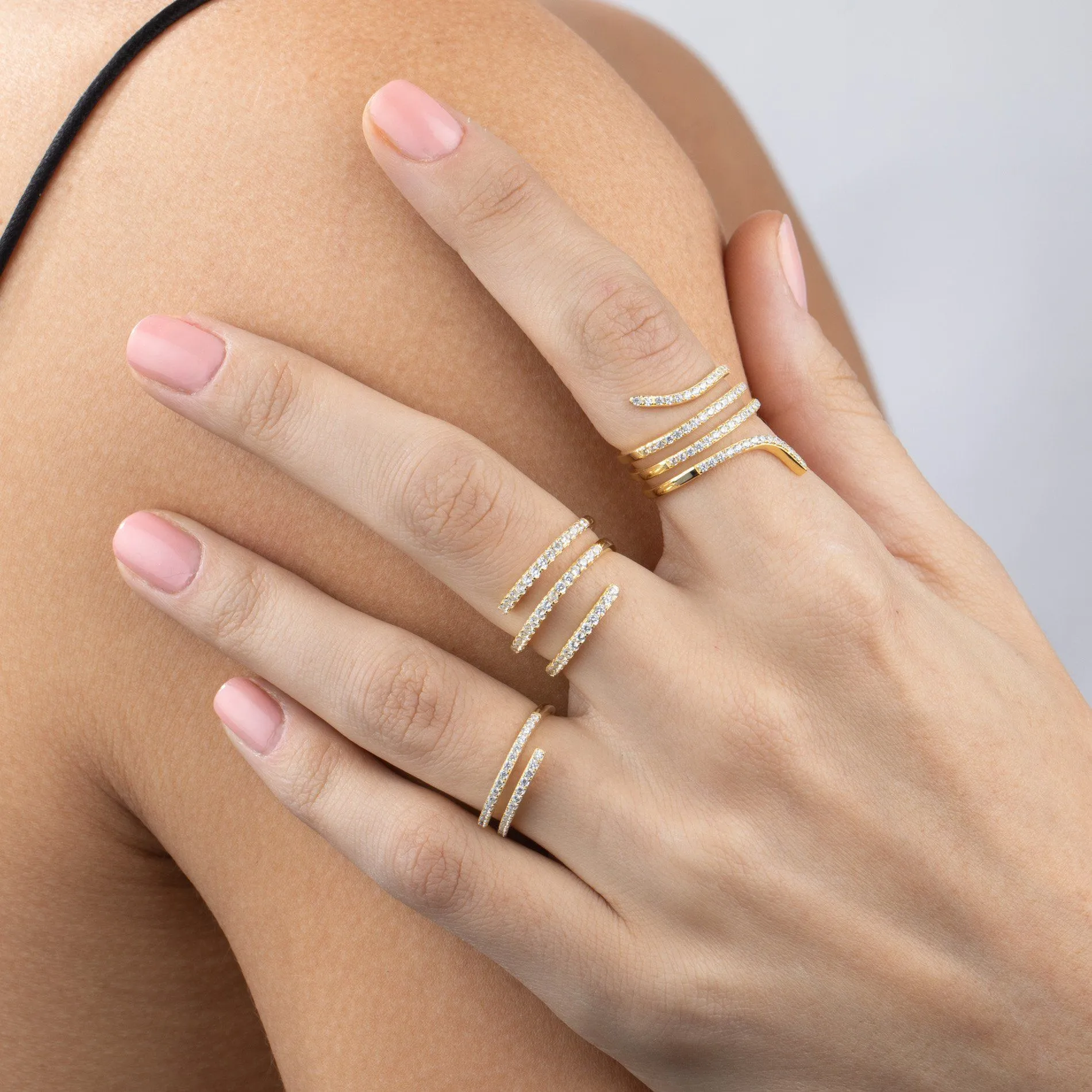 Pavé Multi Wrap Ring