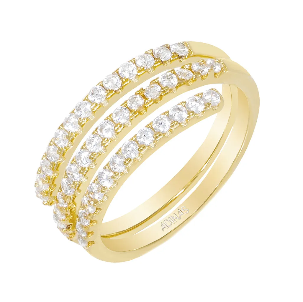 Pavé Multi Wrap Ring