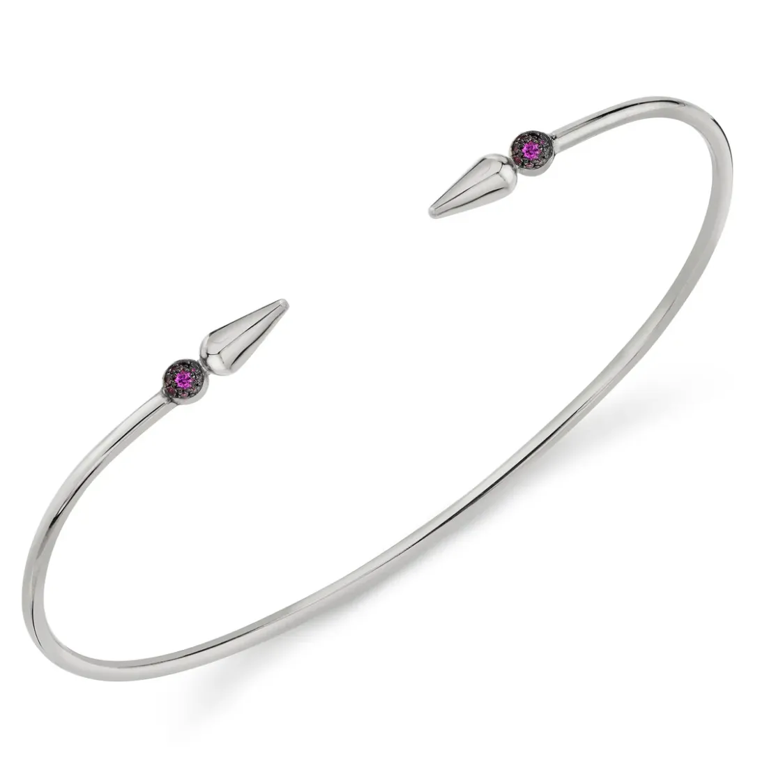 Pave Center Shirley Spear Bangle