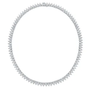 Pear Shaped Diamond Necklace