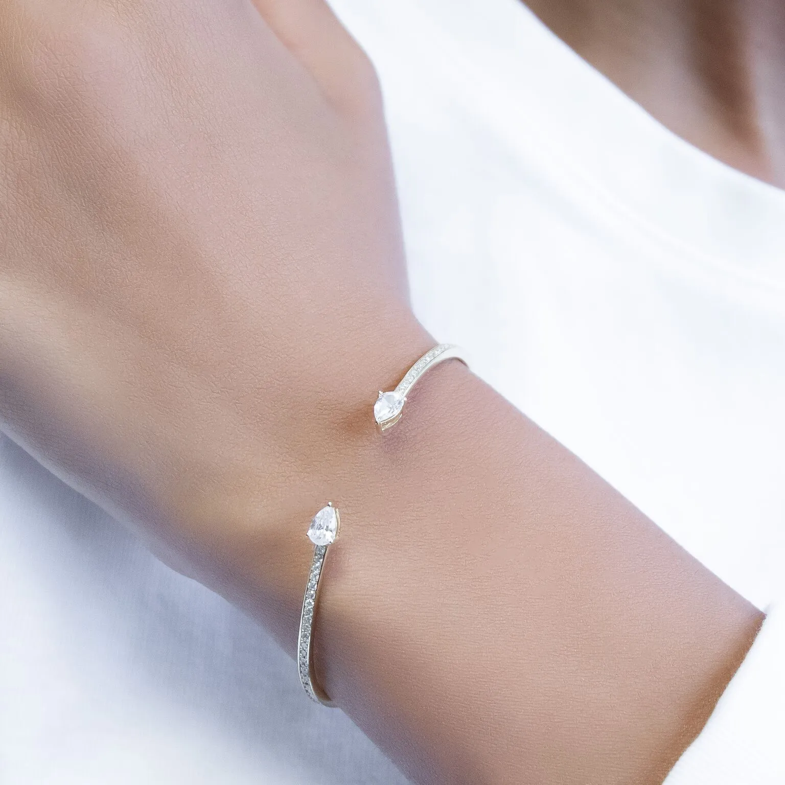 Pear Stone Bangle