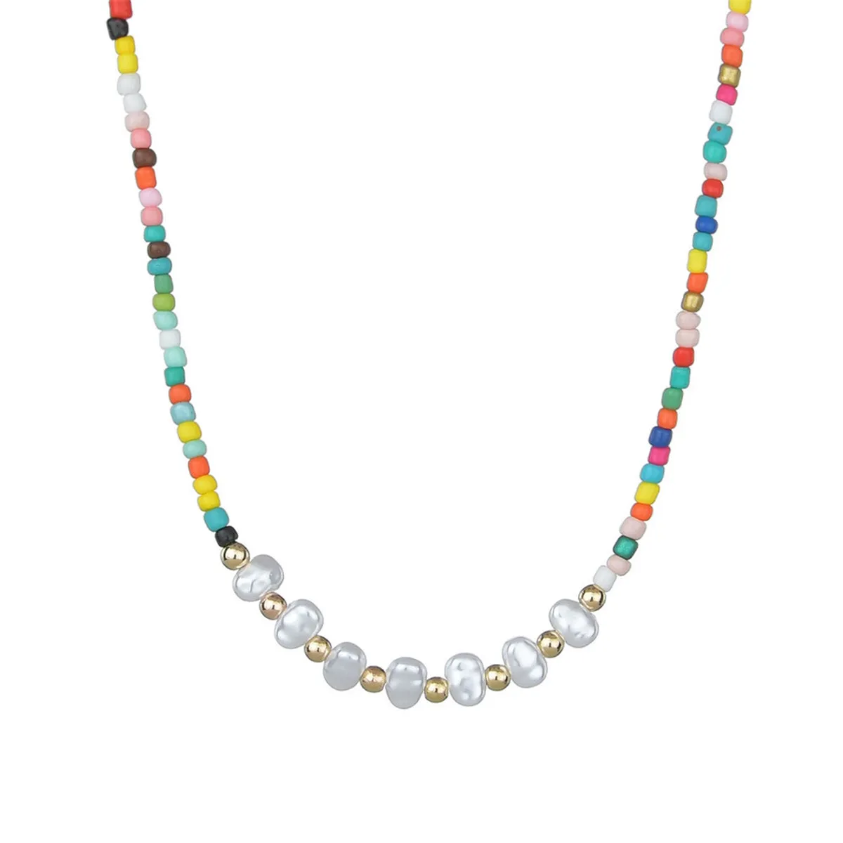 Pearl & Red Multicolor Howlite 18K Gold-Plated Choker Necklace
