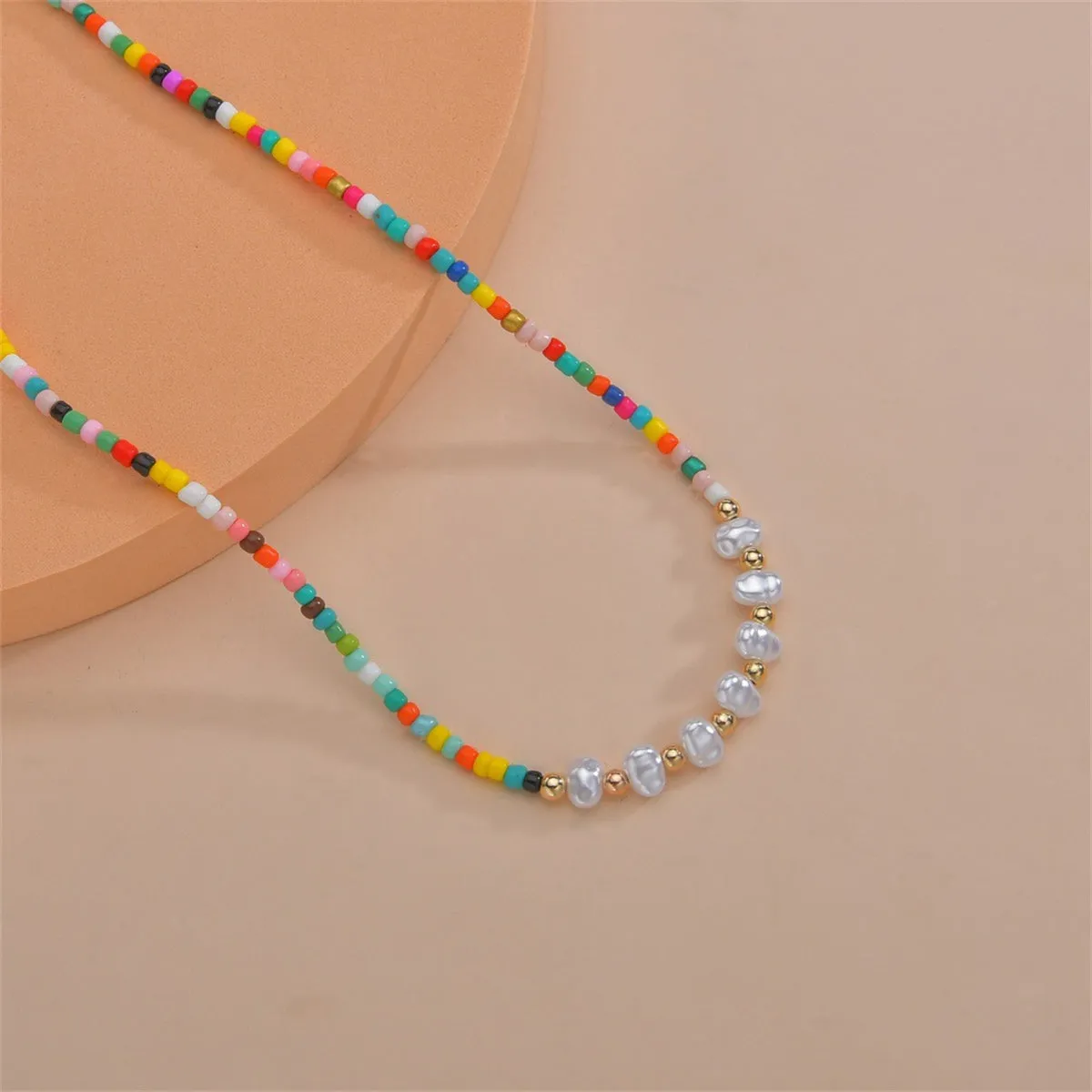 Pearl & Red Multicolor Howlite 18K Gold-Plated Choker Necklace