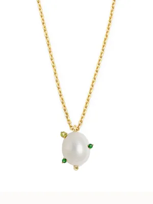 Pearl Gem Pendant Necklace