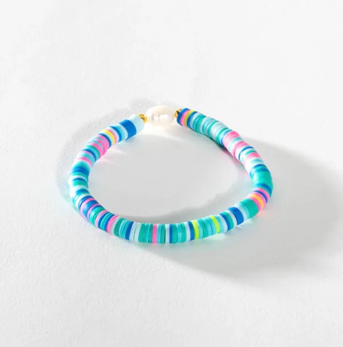 Pearl Pop Heishi Bead Bracelet