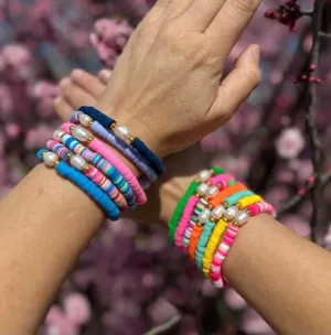 Pearl Pop Heishi Bead Bracelet