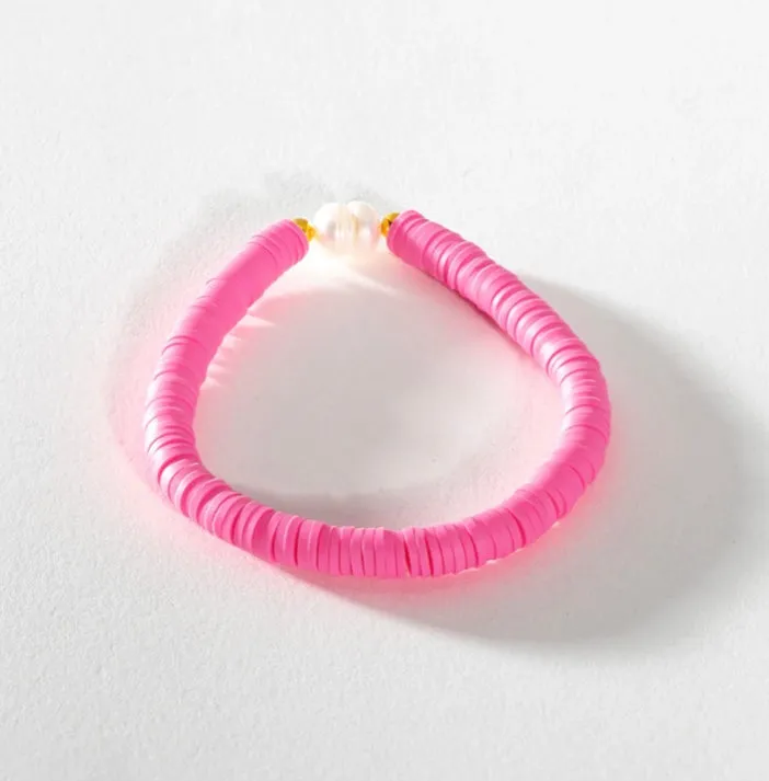 Pearl Pop Heishi Bead Bracelet