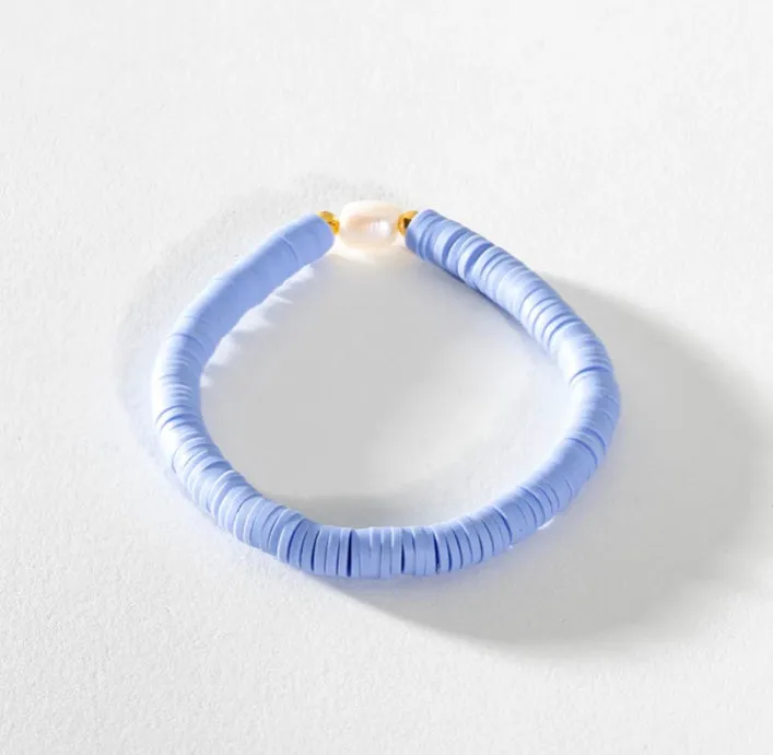 Pearl Pop Heishi Bead Bracelet
