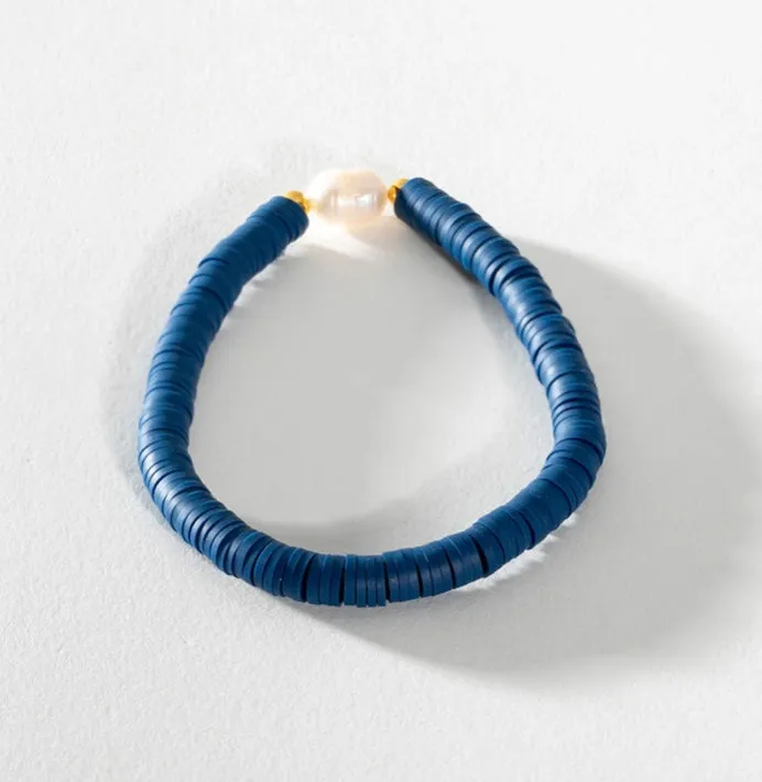 Pearl Pop Heishi Bead Bracelet